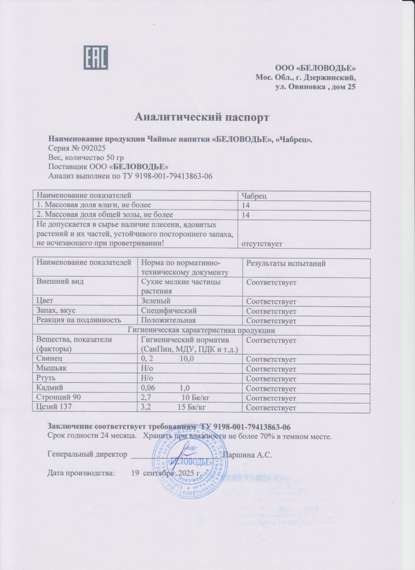 Паспорт №092025